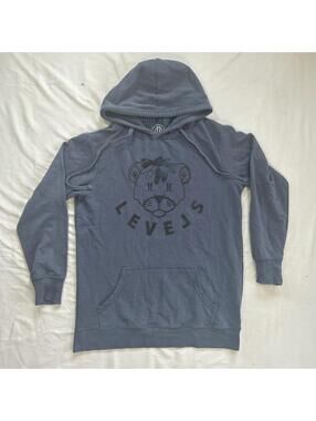 Levelwear Men's Blue and Navy Hoody